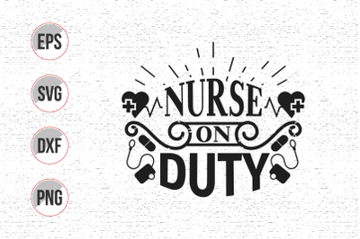 Nurse typographic lettering quotes design vector.