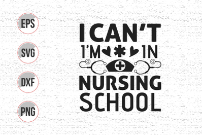 Nurse typographic lettering quotes design vector.