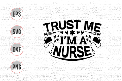 Nurse typographic lettering quotes design vector.