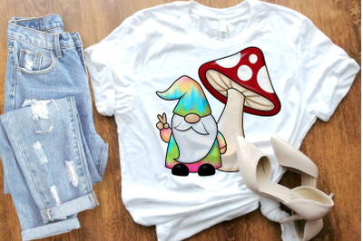 420 Gnome Under Toadstool | Sublimation PNG