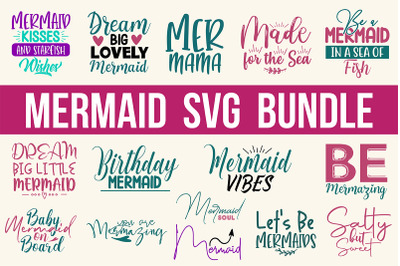 Mermaid SVG Bundle