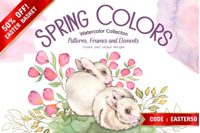 Watercolor Spring Colors
