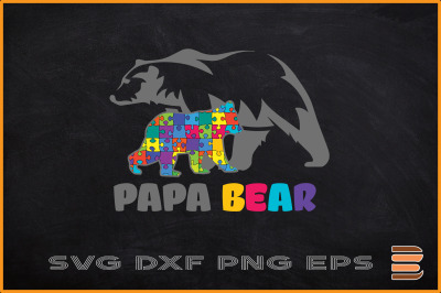 Papa Bear Autism Awareness