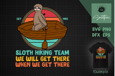 Sloth Kayaking Svg&2C; Sloth Kayak Team