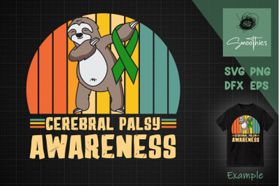 Cerebral Palsy Awareness Sloth Warrior