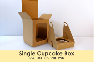 Single Cupcake Box with Window