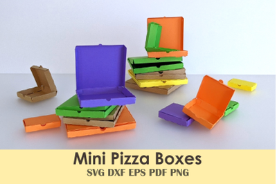 Mini Pizza Box Templates | Multiple Sizes
