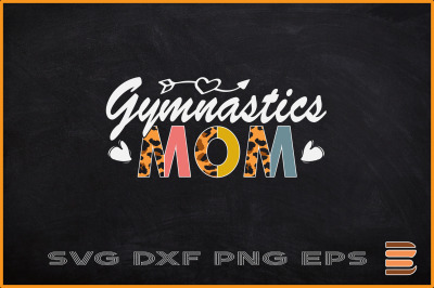 Gymnastics Mom Leopard Mothers Day