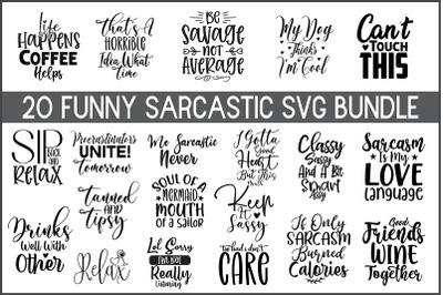 Funny Sarcastic SVG Bundle