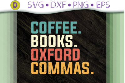 Coffee Books Oxford Comma Gift