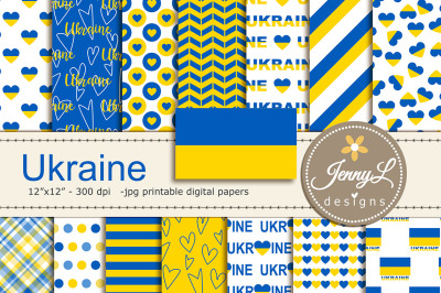 Ukraine Digital Papers and Clipart