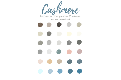 Cashmere Procreate Palette/ Swatch