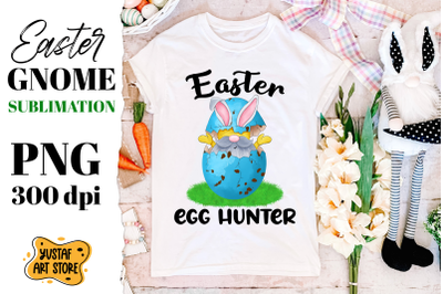 Easter gnome in an crack egg sublimation. Easter Egg Hunter