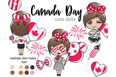 Canada Day Cute Dolls