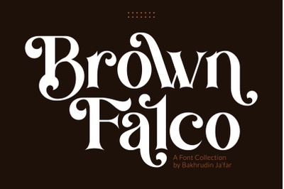 Brown Falco | Classy Serif Font