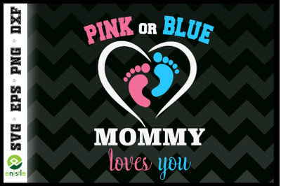 Pink Or Blue Mommy Loves You