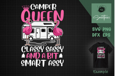 Flamingo Camper Queen Sassy Camping