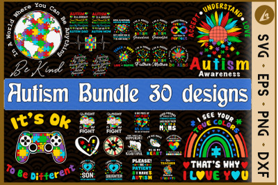 Autism Bundle SVG 30 designs