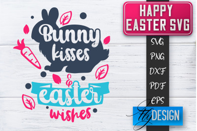 Happy Easter SVG | Cute Easter Quote SVG | Easter Bunny SVG