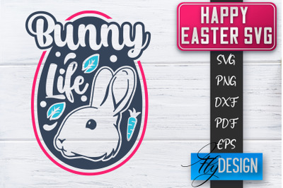 Happy Easter SVG | Cute Easter Quote SVG | Easter Bunny SVG