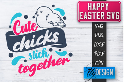 Happy Easter SVG | Cute Easter Quote SVG | Easter Bunny SVG