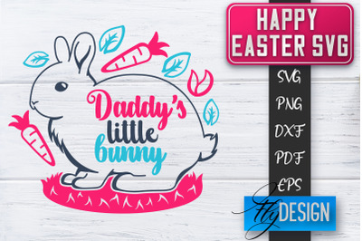 Happy Easter SVG | Cute Easter Quote SVG | Easter Bunny SVG