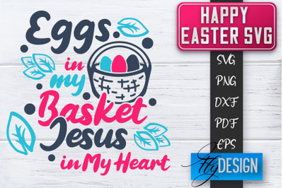 Happy Easter SVG | Cute Easter Quote SVG | Easter Bunny SVG