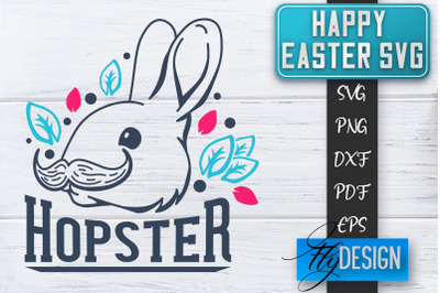 Happy Easter SVG | Cute Easter Quote SVG | Easter Bunny SVG