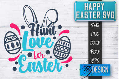 Happy Easter SVG | Cute Easter Quote SVG | Easter Bunny SVG