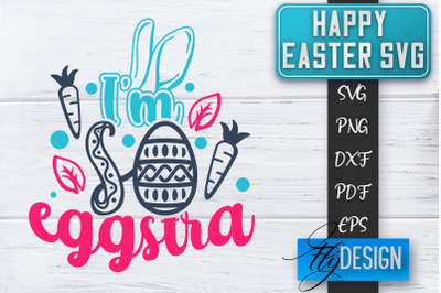 Happy Easter SVG | Cute Easter Quote SVG | Easter Bunny SVG