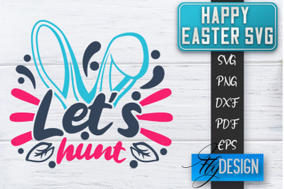 Happy Easter SVG | Cute Easter Quote SVG | Easter Bunny SVG