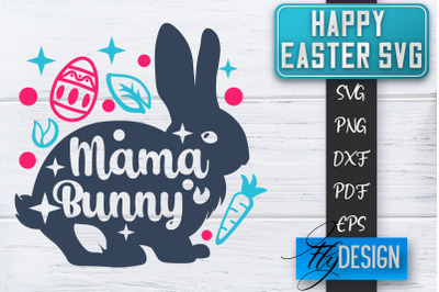 Happy Easter SVG | Cute Easter Quote SVG | Easter Bunny SVG