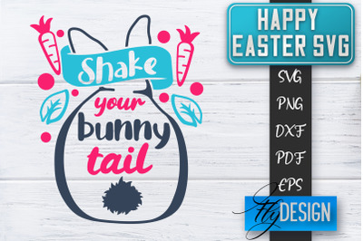 Happy Easter SVG | Cute Easter Quote SVG | Easter Bunny SVG