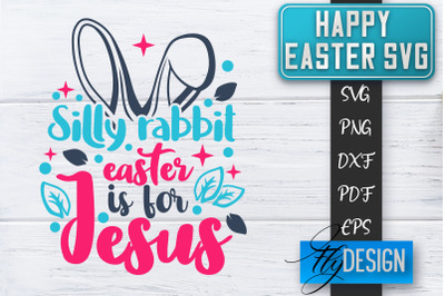 Happy Easter SVG | Cute Easter Quote SVG | Easter Bunny SVG