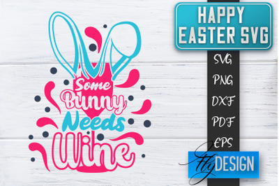 Happy Easter SVG | Cute Easter Quote SVG | Easter Bunny SVG