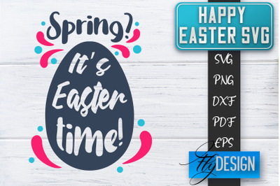 Happy Easter SVG | Cute Easter Quote SVG | Easter Bunny SVG