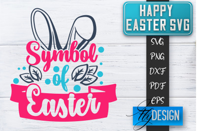 Happy Easter SVG | Cute Easter Quote SVG | Easter Bunny SVG