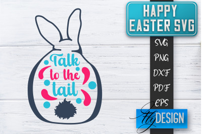 Happy Easter SVG | Cute Easter Quote SVG | Easter Bunny SVG