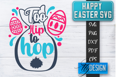 Happy Easter SVG | Cute Easter Quote SVG | Easter Bunny SVG