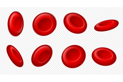 Red blood cells. Microbiological medical erythrocytes&2C; microscopic ele