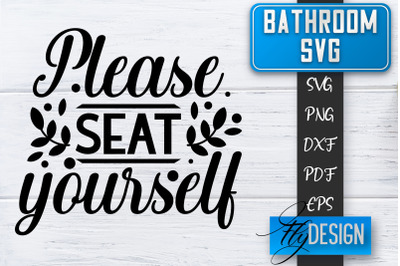 Bathroom SVG  | Bathroom Signs | Funny Sayings SVG | Bathroom rules |