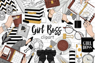 Girl Boss Clipart