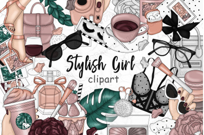 Stylish Girl Clipart