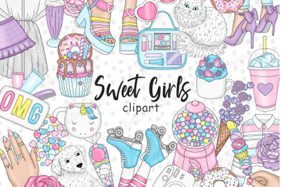 Sweet Girl Clipart