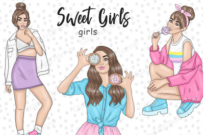 Sweet Girl Clipart Girls