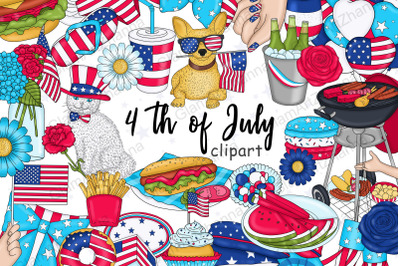 4 of July Fourth of July Clipart