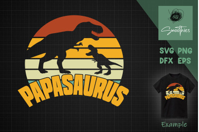 Papasaurus Dinosaur Father Svg