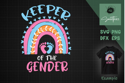 Keeper Of The Gender Gender Reveal Svg