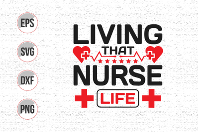 Nurse typographic lettering quotes design vector.