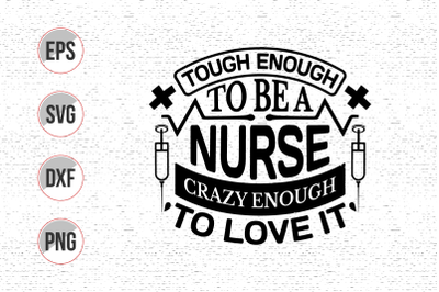 Nurse typographic lettering quotes design vector.